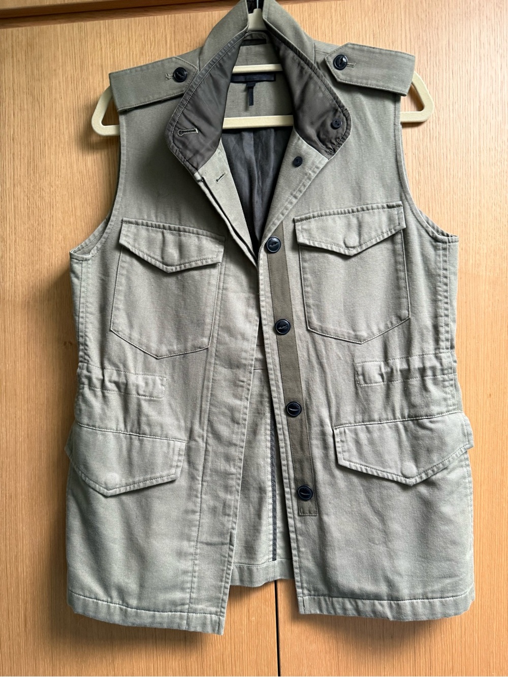 rag & bone Olive vest, size M